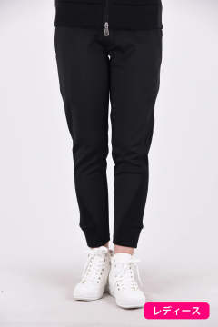 Muta 期間限定ポイント30倍 Pants ナイロンジャージ 異素材 ニットリブパンツ ネイビー レディース Gossip Golf