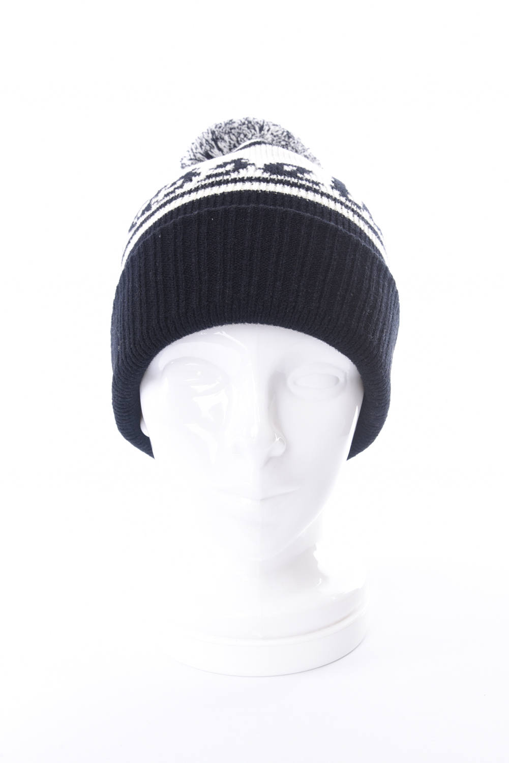 RUSSELUNO - BONBON KNIT CAP / ボンボン ニットキャップ ブラック