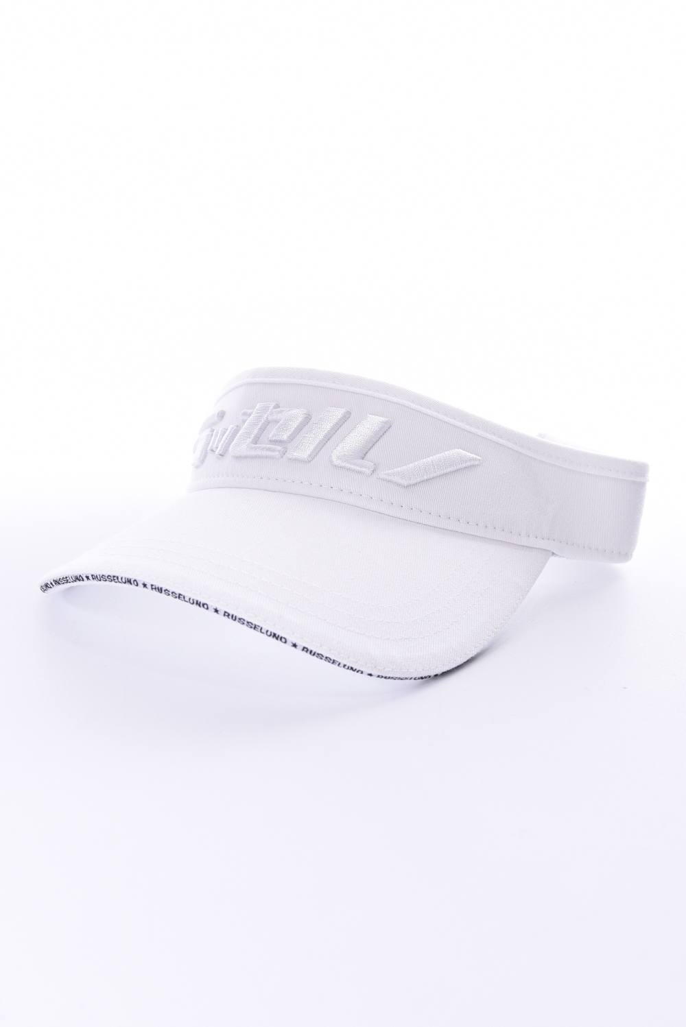 Russeluno Katakana Visor カタカナ刺繍 サンバイザー ホワイト Gossip Golf
